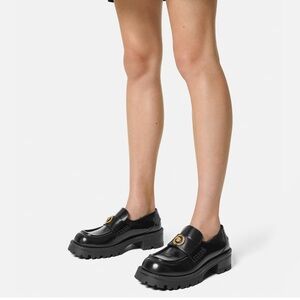 New Authentic VERSACE ALIA PLATFORM LOAFERS 35 MM SIZE 40